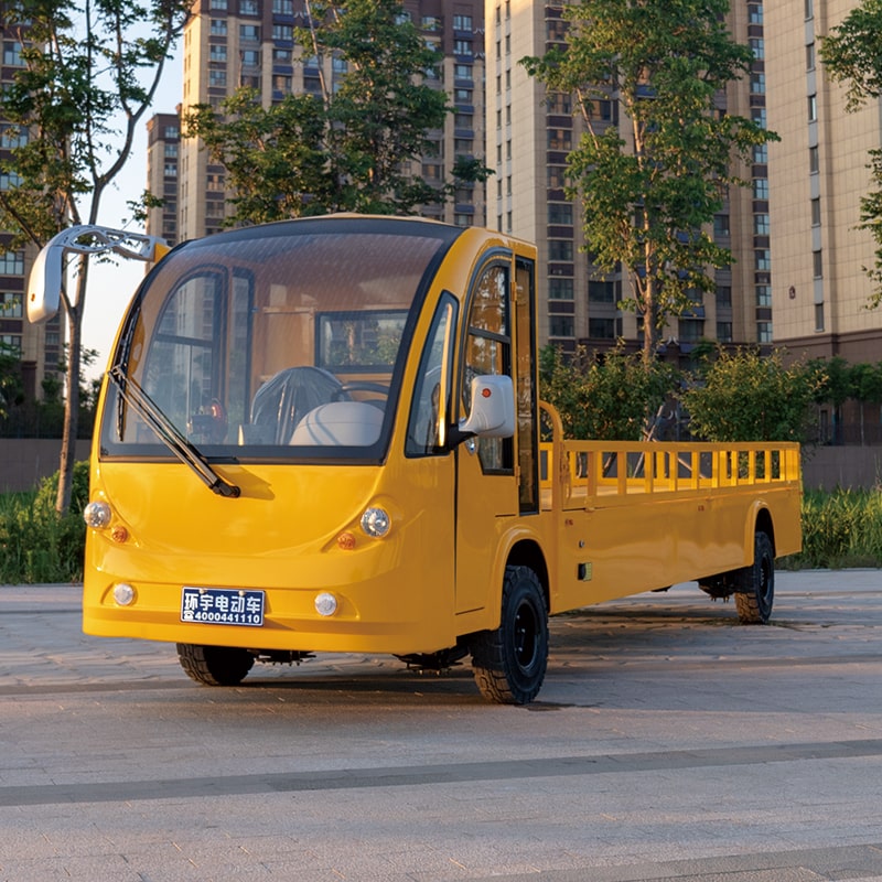 黃色帶斗觀光車(chē)